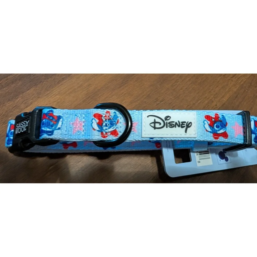 NEW Sassy Woof Disney  Lilo & Stitch Dog Collar   Adjustable   MED
